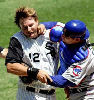 cubs v sox fight